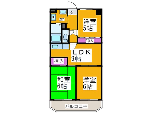 ７０２泉ヶ丘の物件間取画像